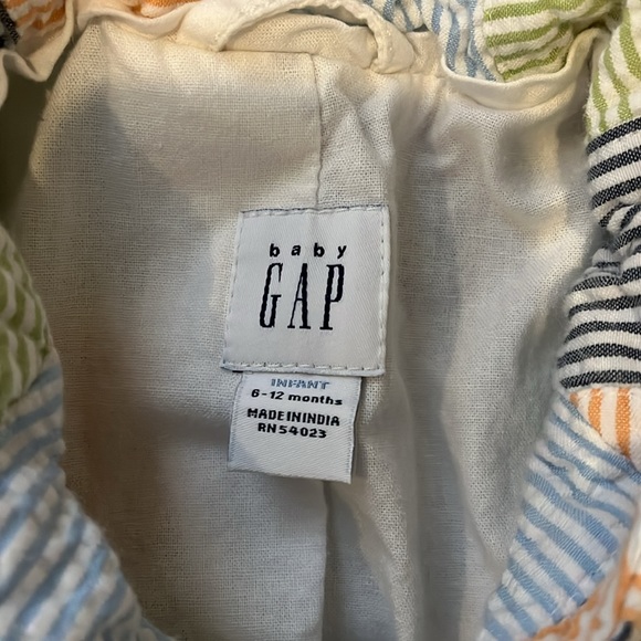 Baby Gap Patchwork Seersucker Button Down Jacket | 6-12m - Picture 3 of 3
